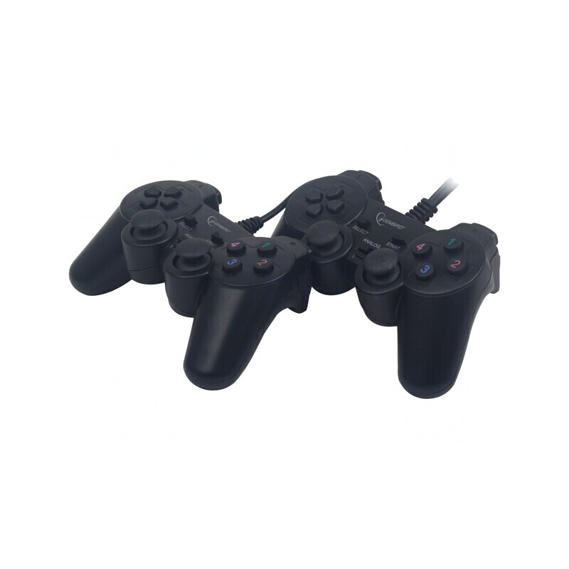 Gamepad Negru USB cu 16 Butoane și Cablu 1.4m | Electronic-mag.ro | Componente Electronice