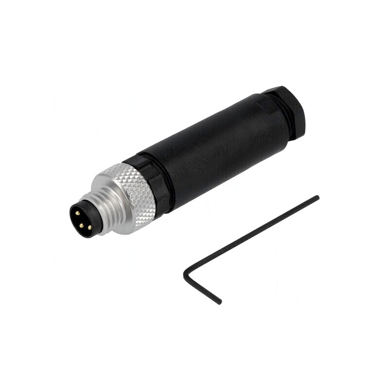 Conector M8 3-PIN Tată Drept pe Cablu | Electronic-mag.ro | Componente Electronice Conector M8 3-PIN Tată Drept pe Cablu | Electronic-mag.ro | Componente Electronice