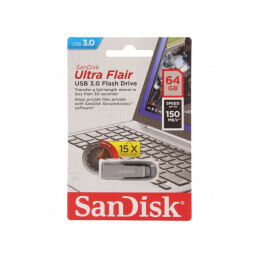 Unitate Flash USB 3.0 64GB Neagră | Electronic-mag.ro | Componente Electronice