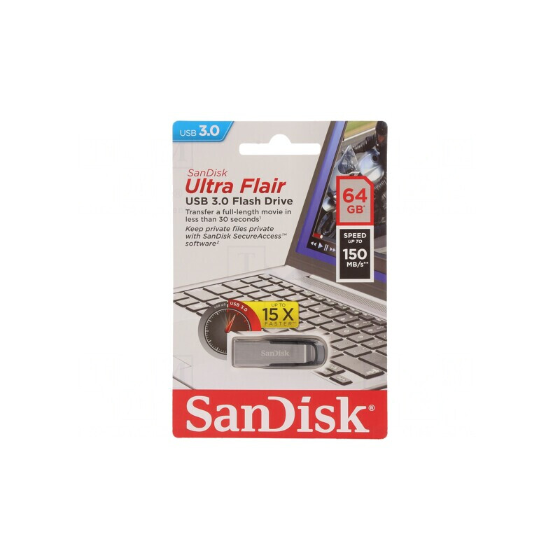 Unitate Flash USB 3.0 64GB Neagră | Electronic-mag.ro | Componente Electronice