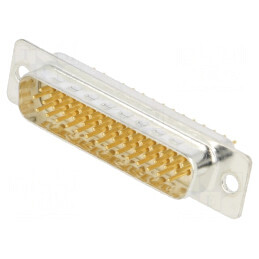 Conector D-Sub HD 44 pini THT PCB drept tată | Electronic-mag.ro | Componente Electronice