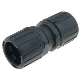 Conector Poliamidă HelaGuard Negru IP66 | Electronic-mag.ro | Componente Electronice