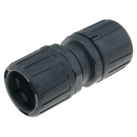 Conector Poliamidă HelaGuard Negru IP66 | Electronic-mag.ro | Componente Electronice