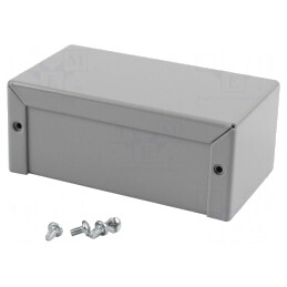 Carcasă Universală Aluminiu Gri 56x102x41mm | Electronic-mag.ro | Componente Electronice