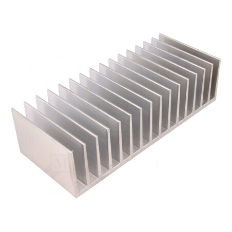 Radiator extrudat cu aripioare 80mm x 190,5mm x 50mm brut | Electronic-mag.ro | Componente Electronice