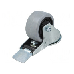 Roată de transport 80mm 150kg gumă POGES | Electronic-mag.ro | Componente Electronice