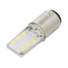 Lampă LED albă 24V BA15D