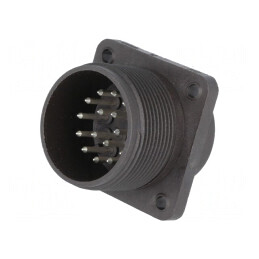 Conector Circular Soclu IP67 17 Pin Argintat Tată | Electronic-mag.ro | Componente Electronice