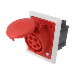 Conector alimentare AC trifazat 16A 400V IP44 | Electronic-mag.ro | Componente Electronice
