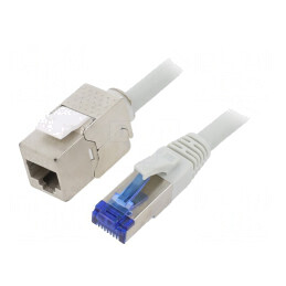 Prelungitor RJ45 Cat6a S/FTP Gri 2m | Electronic-mag.ro | Componente Electronice