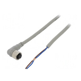 Cablu Conectare M12 PIN 2 Unghi 2m Mufă Mamă | Electronic-mag.ro | Componente Electronice