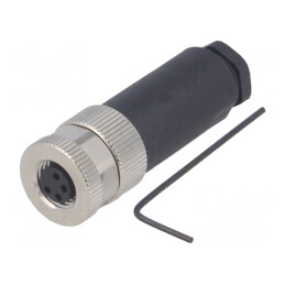 Conector M8 Mamă 4-PIN IP67 Pe Cablu | Electronic-mag.ro | Componente Electronice