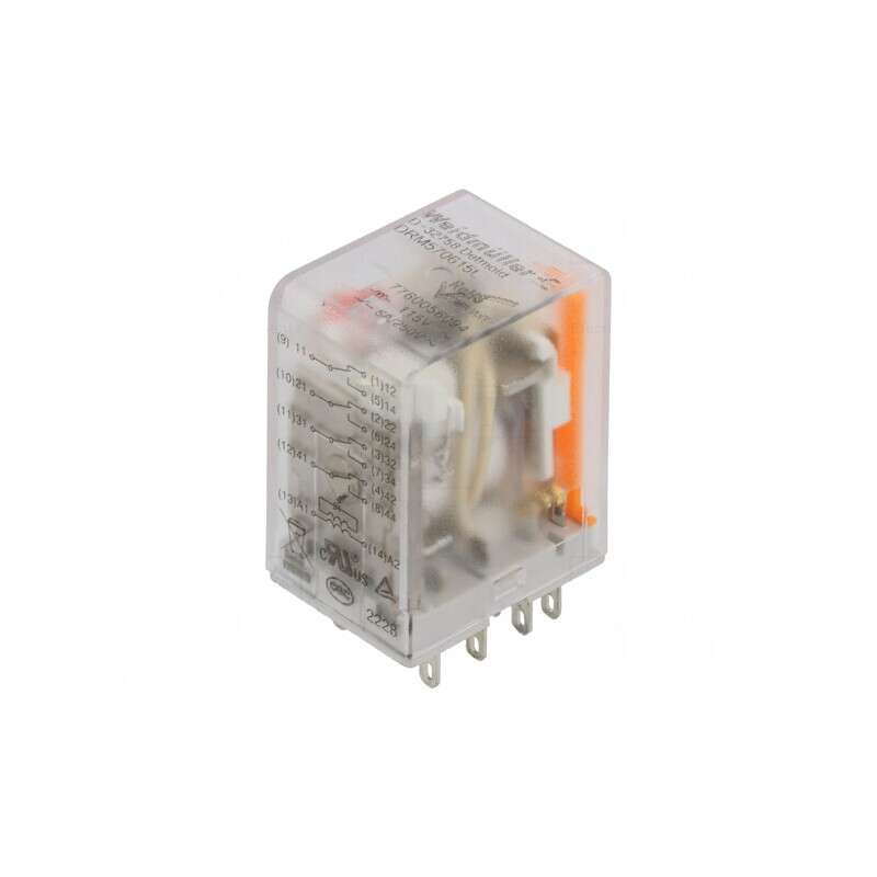 Releu Electromagnetic 4PDT 115VAC 5A | Electronic-mag.ro | Componente Electronice