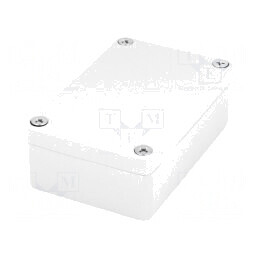 Carcasă Universală Aluminiu Gri Deschis 64x98x34mm | Electronic-mag.ro | Componente Electronice