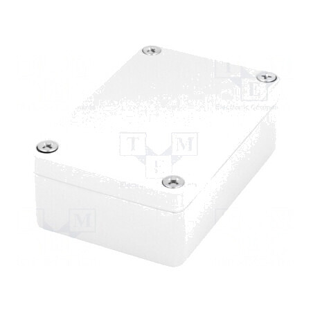 Carcasă Universală Aluminiu Gri Deschis 64x98x34mm | Electronic-mag.ro | Componente Electronice