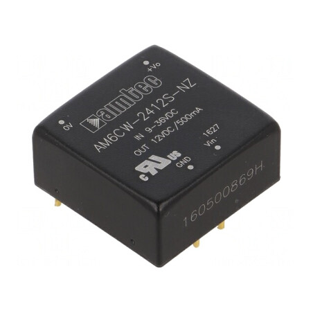 Convertor DC/DC 6W 9-36V la 12V 500mA | Electronic-mag.ro | Componente Electronice
