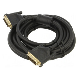 Cablu dual link DVI-D 5m PVC | Electronic-mag.ro | Componente Electronice