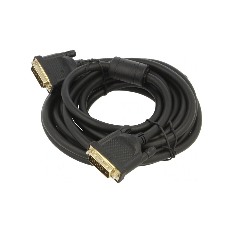 Cablu dual link DVI-D 5m PVC | Electronic-mag.ro | Componente Electronice