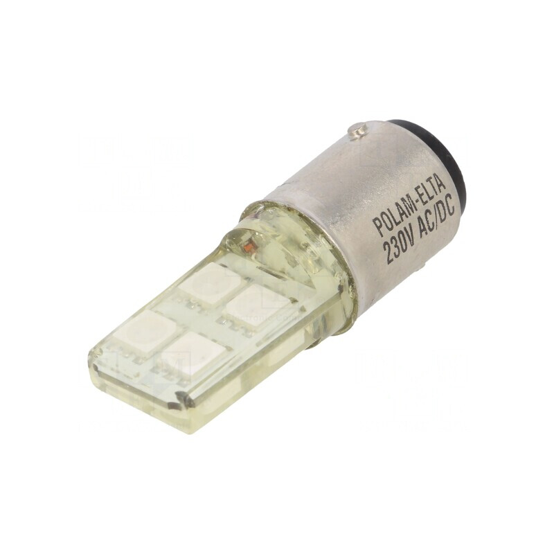 Lampă LED galbenă 230V BA15D | Electronic-mag.ro | Componente Electronice Lampă LED galbenă 230V BA15D | Electronic-mag.ro | Componente Electronice