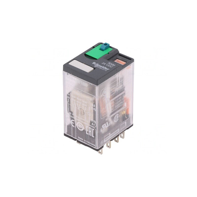 Releu Electromagnetic 4PDT 24VDC 6A | Electronic-mag.ro | Componente Electronice