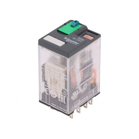 Releu Electromagnetic 4PDT 24VDC 6A | Electronic-mag.ro | Componente Electronice