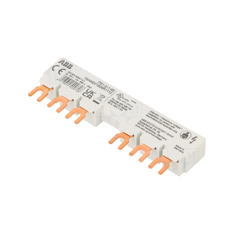 Bară colectoare 3 poli 10mm2 65A 690VAC 250VDC | Electronic-mag.ro | Componente Electronice