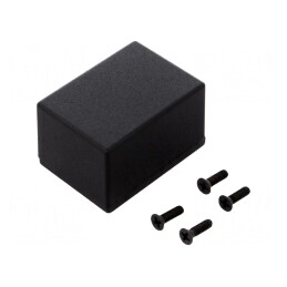 Carcasă Universală Aluminiu Neagră 38x52x31mm | Electronic-mag.ro | Componente Electronice