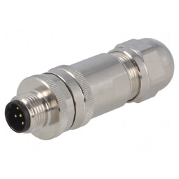 Mufă M12 5-PIN tată IP67 60V Profibus pe cablu | Electronic-mag.ro | Componente Electronice