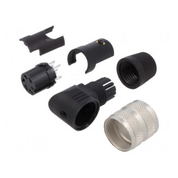 Conector M16 5-PIN IP40 pentru Cablu | Electronic-mag.ro | Componente Electronice