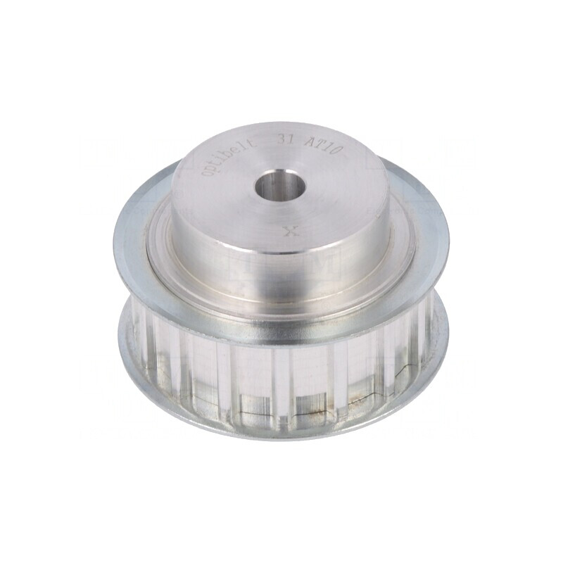 Roată de curea AT10 16mm aluminiu | Electronic-mag.ro | Componente Electronice