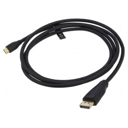 Adaptor DisplayPort la USB C Aurit 1,5m | Electronic-mag.ro | Componente Electronice