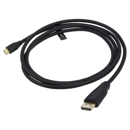 Adaptor DisplayPort la USB C Aurit 1,5m | Electronic-mag.ro | Componente Electronice