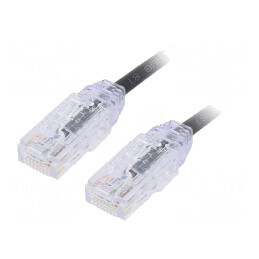 Patch Cord UTP Cat6 Negru 0.5m | Electronic-mag.ro | Componente Electronice
