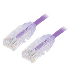 Patch Cord U/UTP Cat6 LSZH Violet 0.5m