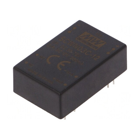 Convertor DC/DC 3W 36-72V la 12V 250mA DIP24 | Electronic-mag.ro | Componente Electronice
