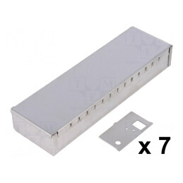 Carcasă oțel cu compartiment 50x161x26mm | Electronic-mag.ro | Componente Electronice