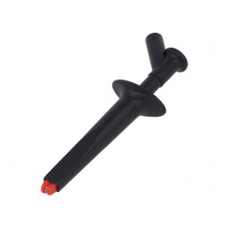 Clips de măsurare crocodil 16A negru nichelat 1kV | Electronic-mag.ro | Componente Electronice