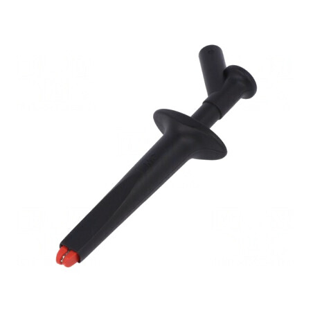 Clips de măsurare crocodil 16A negru nichelat 1kV | Electronic-mag.ro | Componente Electronice