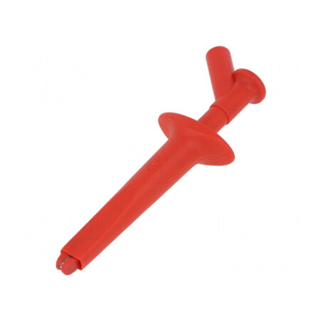 Clips de măsurare nichelat 16A roșu 1kV | Electronic-mag.ro | Componente Electronice