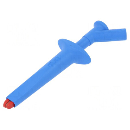 Clips de măsurare crocodil 16A albastru nichelat | Electronic-mag.ro | Componente Electronice
