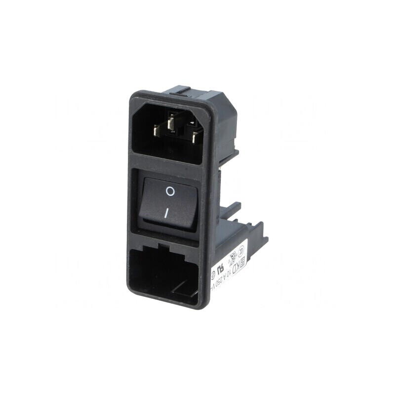 Conector Alimentare AC 10A 250V IEC 60320 | Electronic-mag.ro | Componente Electronice