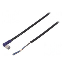 Cablu Conectare M8 3 PIN 2m Mufă Unghiulară | Electronic-mag.ro | Componente Electronice