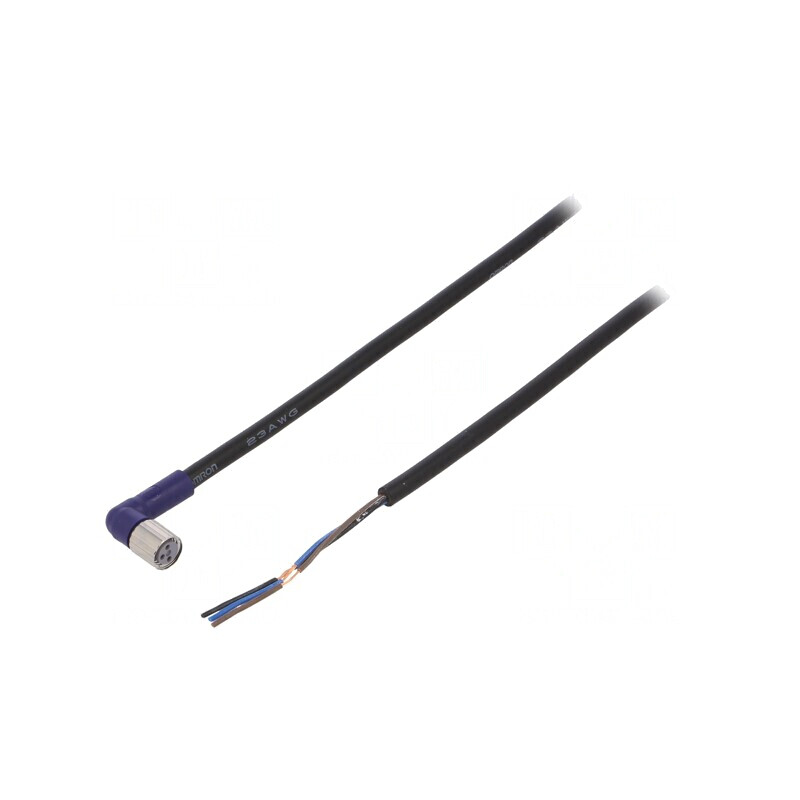 Cablu Conectare M8 3 PIN 2m Mufă Unghiulară | Electronic-mag.ro | Componente Electronice