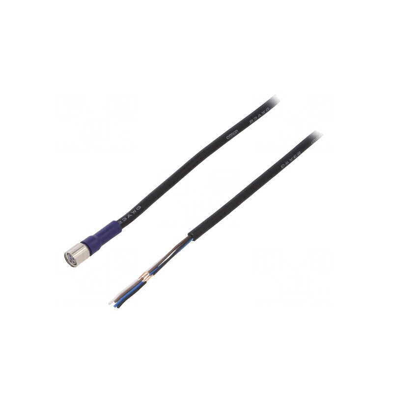 Cablu de Conectare M8 PIN 4 Drept 2m PVC | Electronic-mag.ro | Componente Electronice