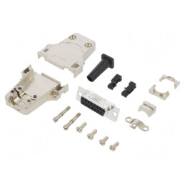 Conector D-Sub 15 Pin Mamă Lipire pe Cablu Gold Flash UNC 4-40 | Electronic-mag.ro | Componente Electronice