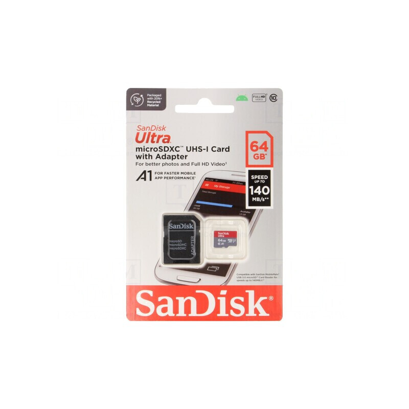 Card de Memorie Android microSDXC 140MB/s Class 10 UHS-I U1 | Electronic-mag.ro | Componente Electronice