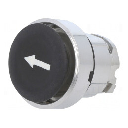 Comutator 22mm Apăsare Negru | Electronic-mag.ro | Componente Electronice