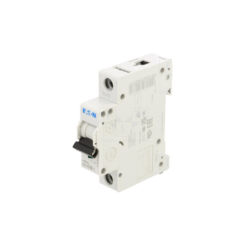 Întrerupător de supracurent 16A 1P 6kA 230/400VAC | Electronic-mag.ro | Componente Electronice