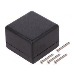 Carcasă Universală Neagră ABS IP65 56x56x40mm | Electronic-mag.ro | Componente Electronice