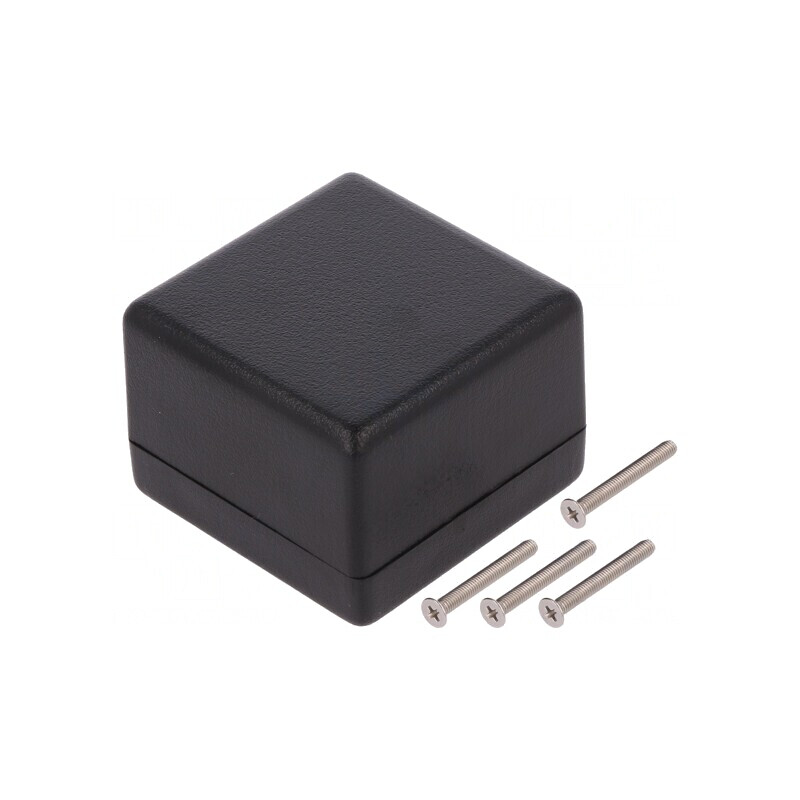 Carcasă Universală Neagră ABS IP65 56x56x40mm | Electronic-mag.ro | Componente Electronice